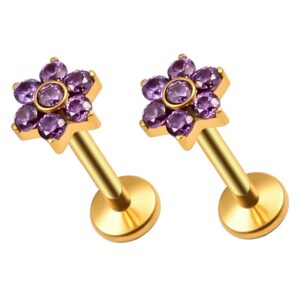 F136 Flower shape body piercing jewelry