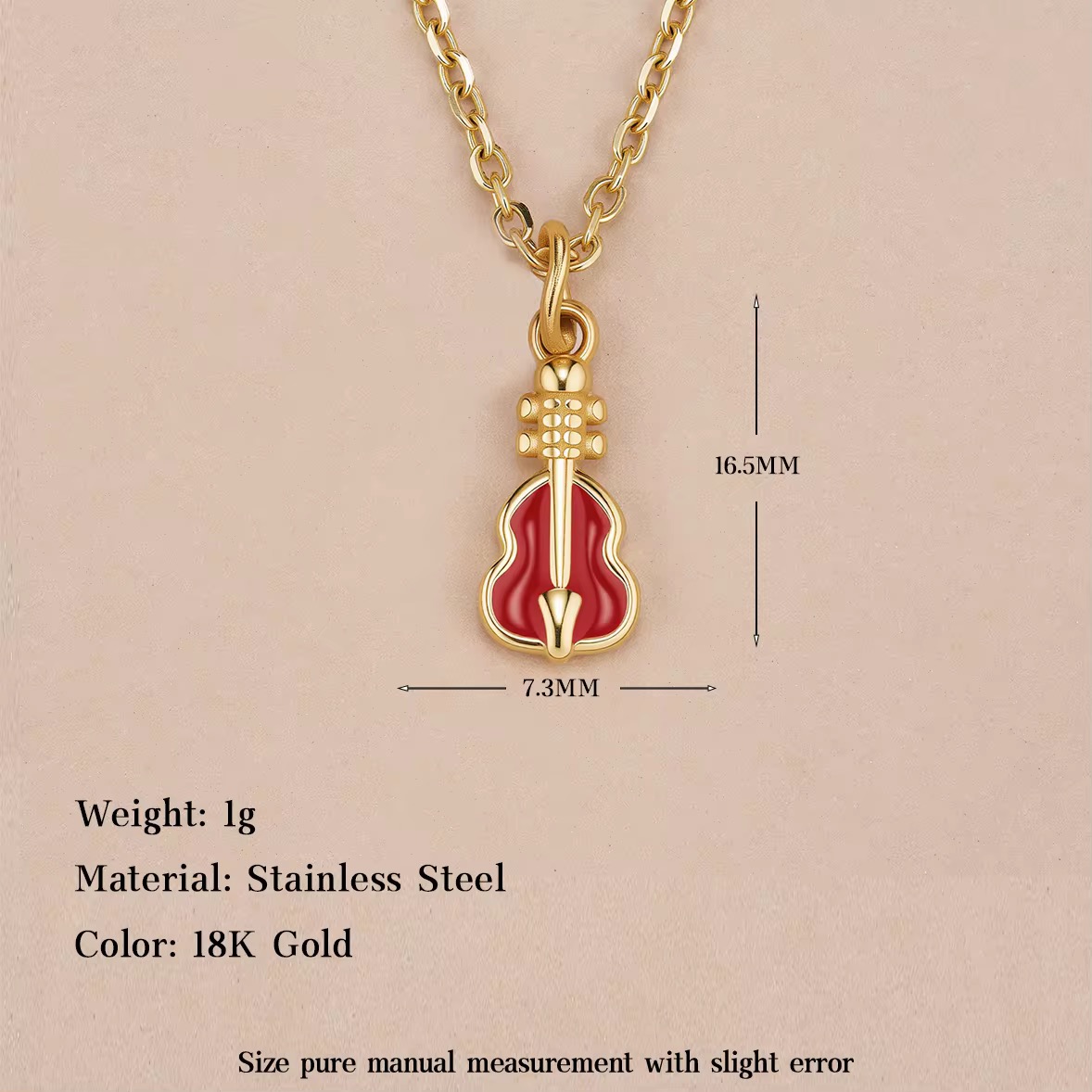 Enamel heart-shaped pendant, 18K gold-plated stainless steel pendant in the shapes of bear, alien and donut, DIY necklaces and accessories for both women and men.