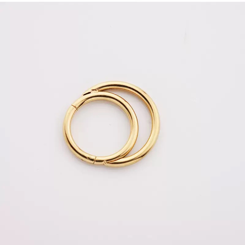 G23 titanium steel nose ring, closed round earring, a fashionable, trendy and simple-style interface ring