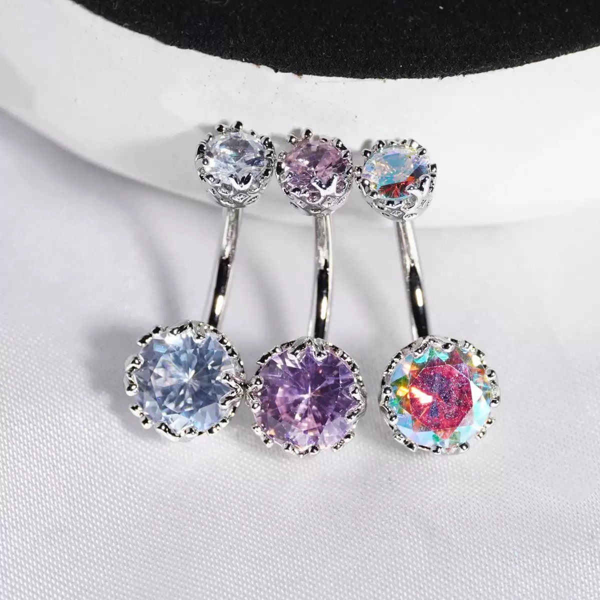 316L stainless steel standard belly button ring, a kind of body piercing jewelry