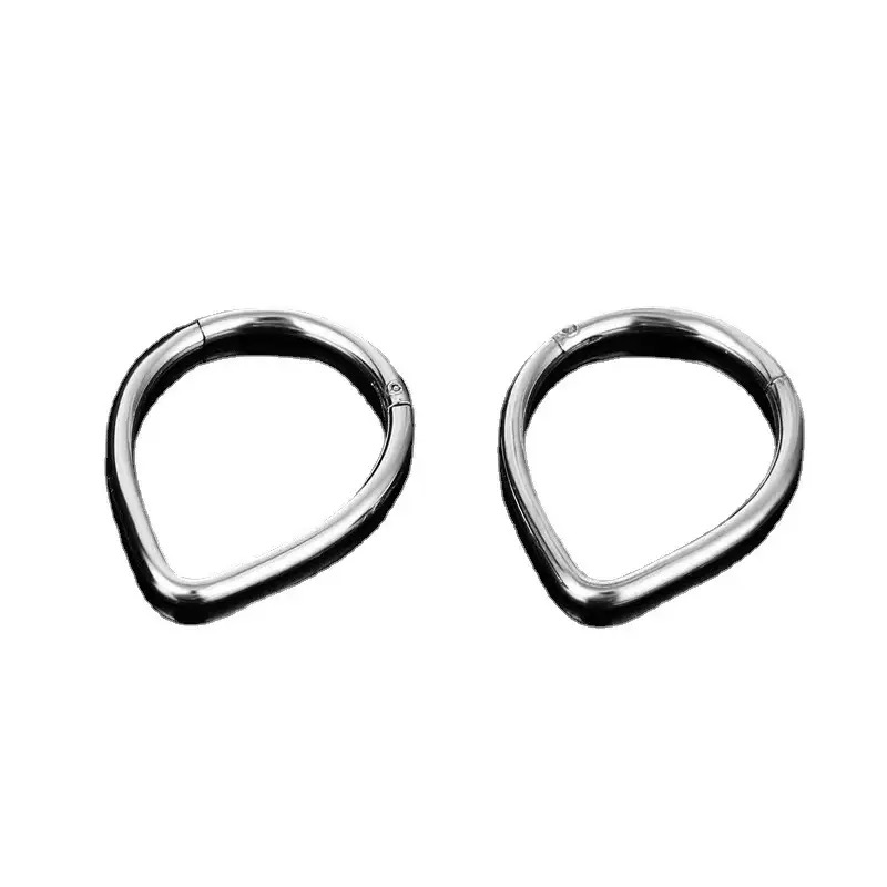Piercing accessories, universal teardrop nose ring for the nasal septum, earring, stylish nose ring, stainless steel lip ring, closed ring