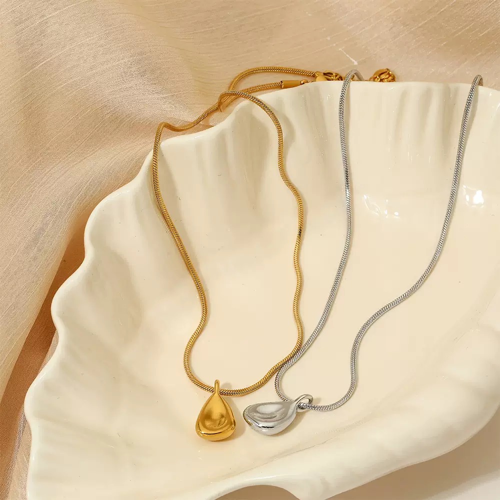 Custom Stainless Steel Necklace with Snake Chain