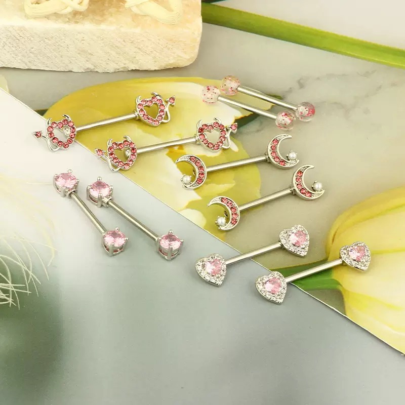 Pink nipple rings are not just a kind of body jewelry, but also a symbol of the integration of fashion and individuality