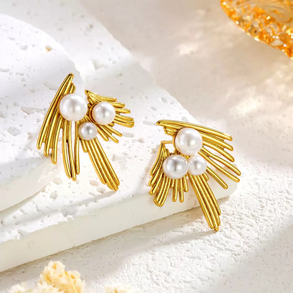 French-style stainless steel earrings