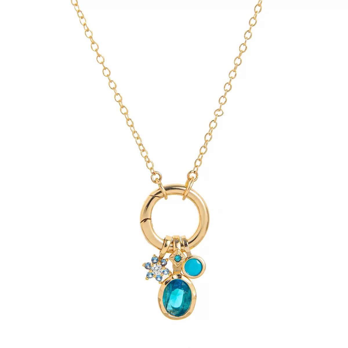 Customized Colorful 12 Birthstone Pendants DIY