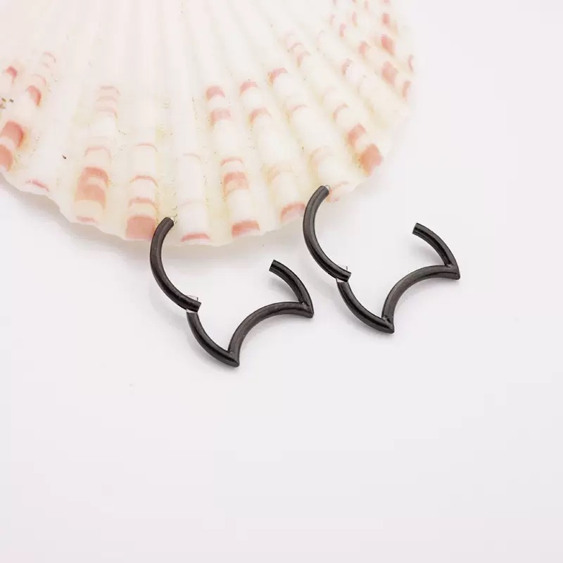 316L stainless steel piercing nose ring interface ring, simple lip ring, closed ring, personalized and trendy piercing earring and nose ring