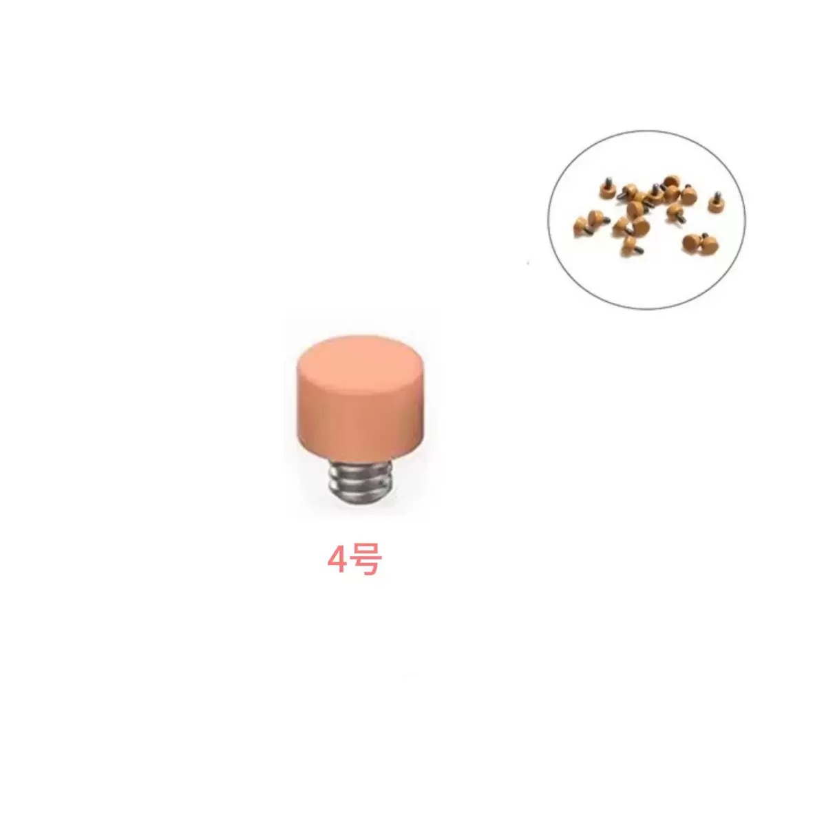F136 Titanium Skin-Colored Invisible Flat Back Stud Earring